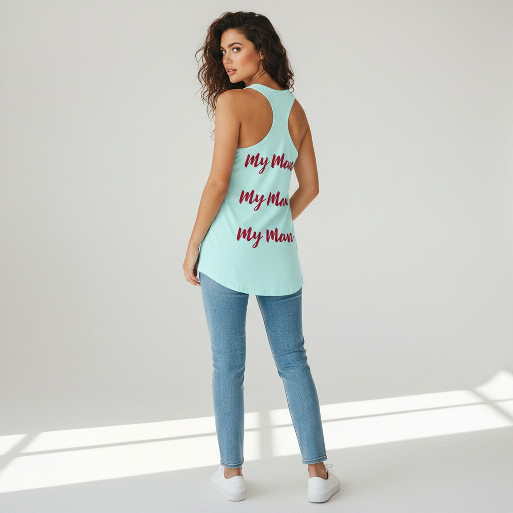 TCG My Man - Women’s Racerback Tank Top